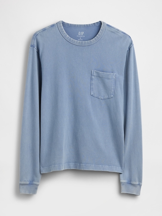 L'image numéro 5 présente T-shirt décontracté en tissu épais