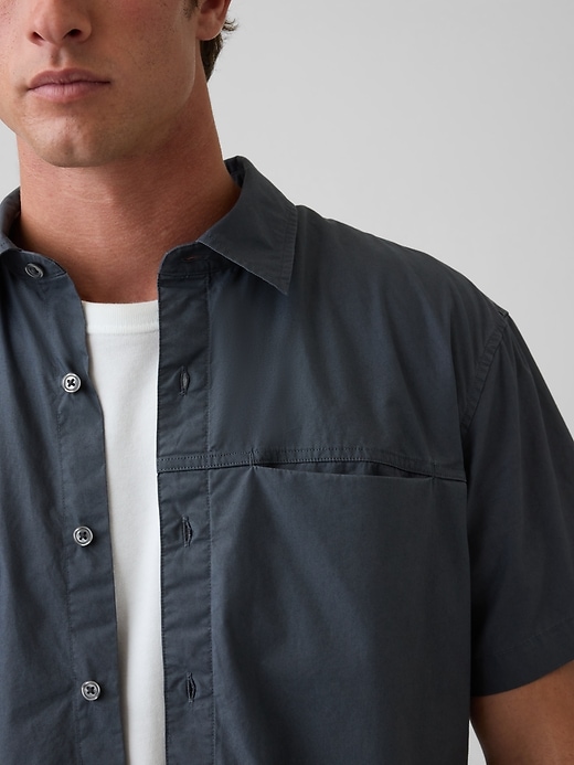 Image number 4 showing, Poplin Relaxed Shirt
