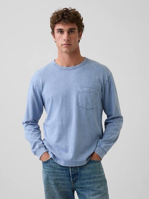 L'image numéro 1 présente T-shirt décontracté en tissu épais
