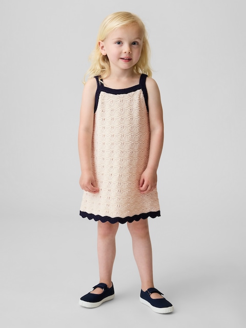 ROBE-CAMISOLE CROCHETÉE POUR TOUTE-PETITE