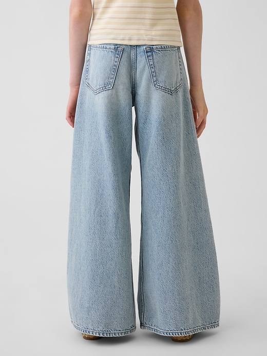 Image number 4 showing, Kids Low Rise Stride Wide-Leg Baggy Jeans