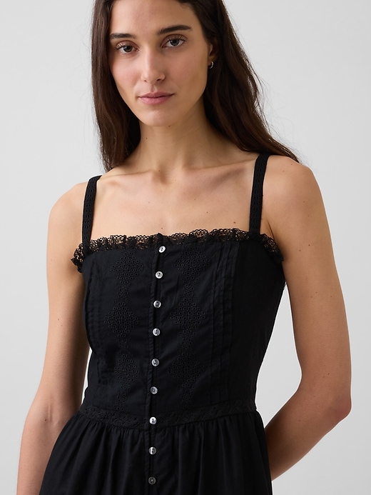 Image number 4 showing, Eyelet Tiered Maxi Dress