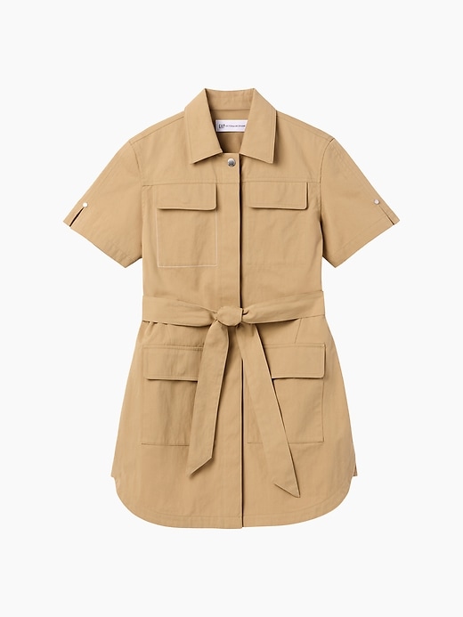 L'image numéro 5 présente Robe courte de style imperméable Gap × Victoria Beckham