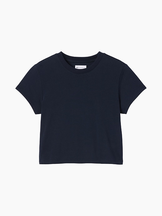 L'image numéro 5 présente T-shirt court en coton biologique à logo Gap × Victoria Beckham