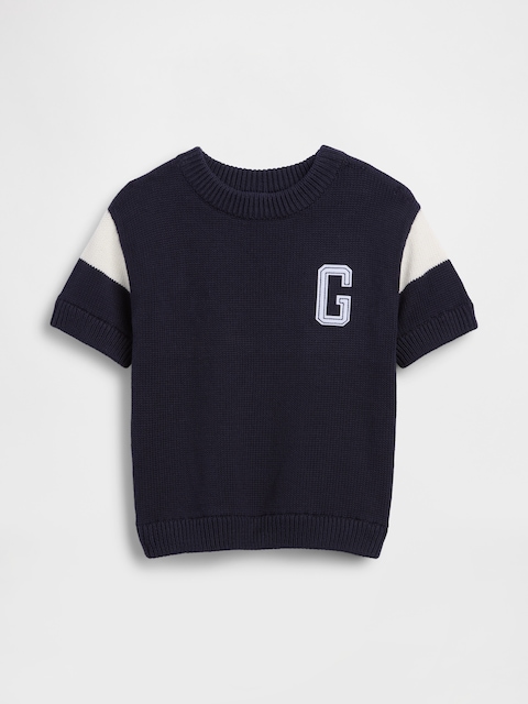 CHEMISE DE STYLE UNIVERSITAIRE EN TRICOT À LOGO POUR BÉBÉ ET TOUT-PETIT