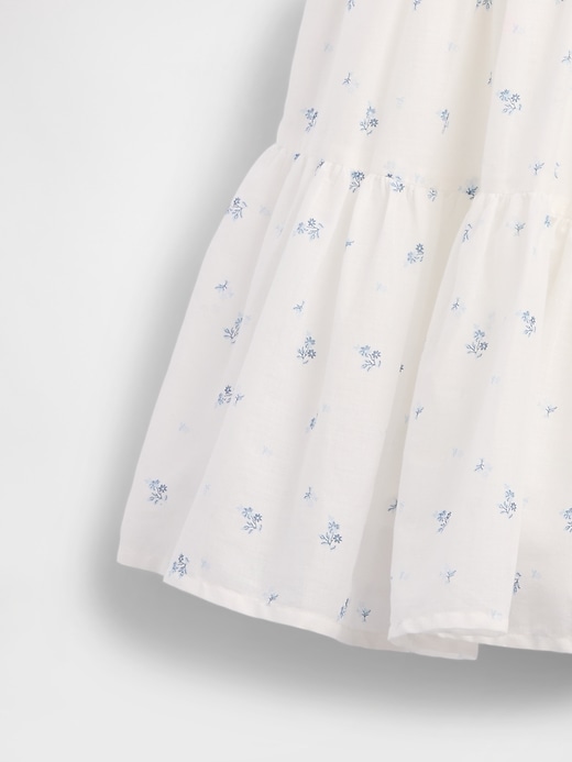 L'image numéro 4 présente Robe-camisole à fronces en matières mixtes pour Enfant