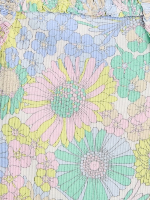 Image number 4 showing, Baby & Toddler Rib Ruffle Apron Tank Top