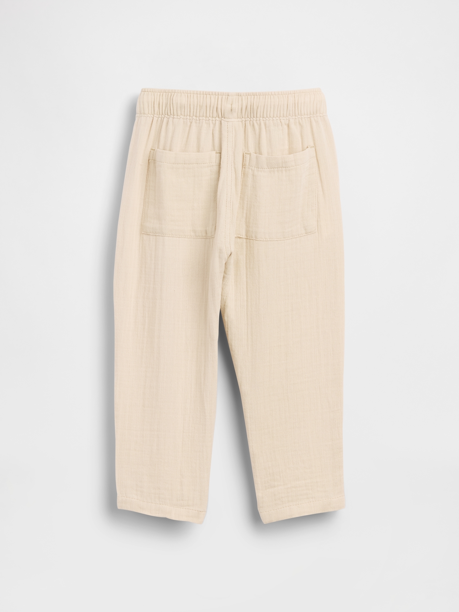 Pantalon coupe baril à taille extensible en gaze de coton pour Bébé et Tout-petit
