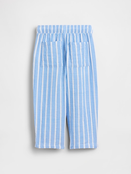 L'image numéro 4 présente Pantalon coupe baril à taille extensible en gaze de coton pour Bébé et Tout-petit