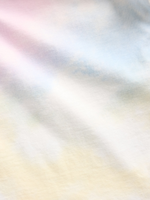 L'image numéro 4 présente T-shirt tunique surdimensionné teint par nœuds pour Enfant