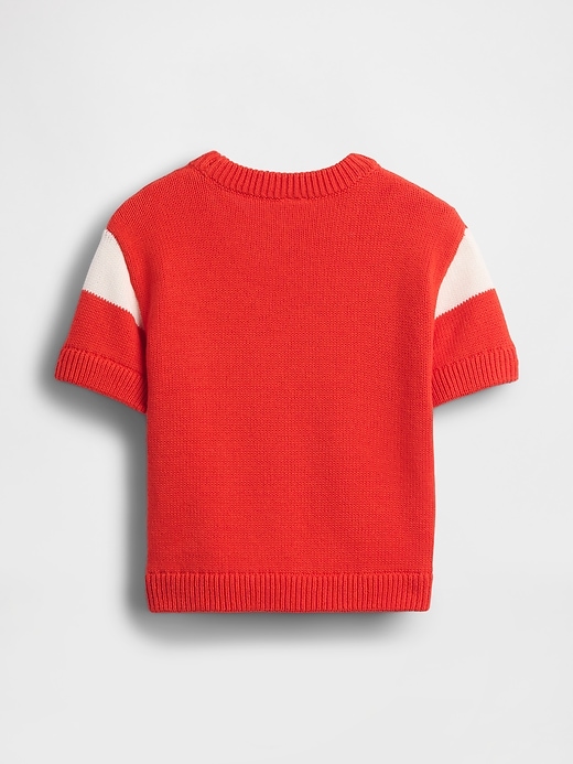 L'image numéro 3 présente Chemise de style universitaire en tricot à logo pour Bébé et Tout-petit