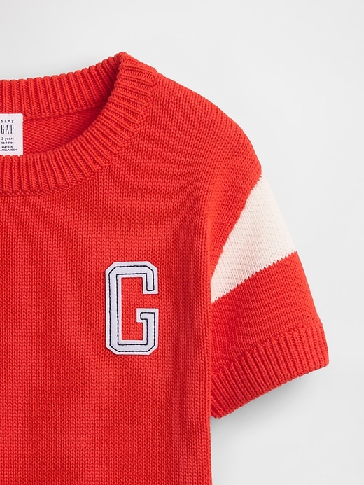 L'image numéro 4 présente Chemise de style universitaire en tricot à logo pour Bébé et Tout-petit