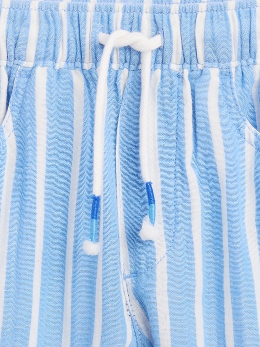 L'image numéro 5 présente Pantalon coupe baril à taille extensible en gaze de coton pour Bébé et Tout-petit