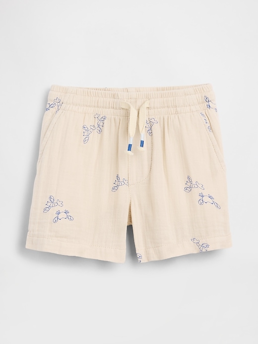 Image number 2 showing, Baby & Toddler Cotton Gauze Print Pull-On Shorts