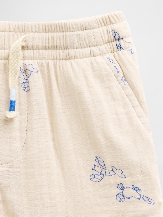 Image number 3 showing, Baby & Toddler Cotton Gauze Print Pull-On Shorts