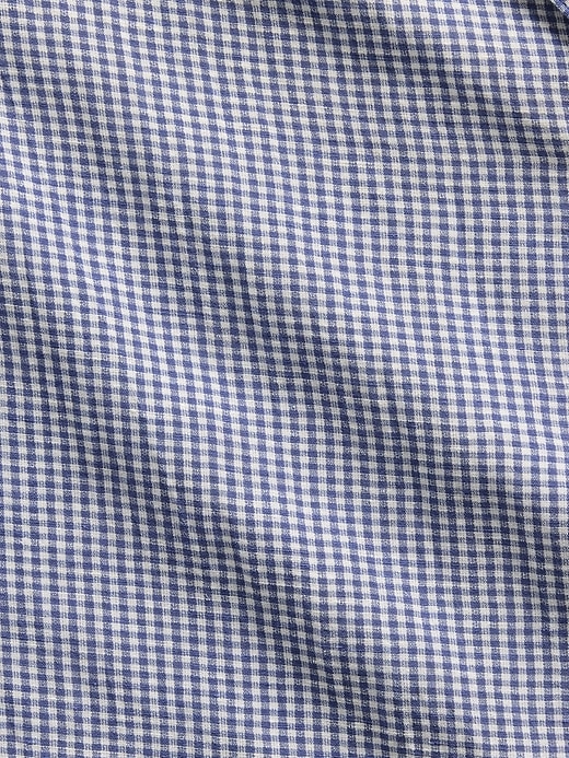 L'image numéro 4 présente Chemisier de pyjama surdimensionné en gaze froissée