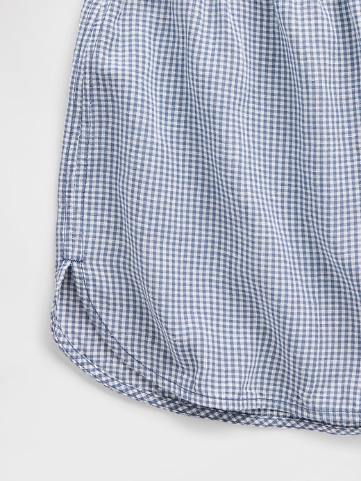 L'image numéro 5 présente Short de pyjama en gaze froissée