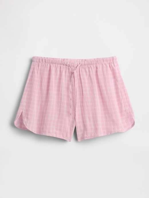 L'image numéro 6 présente Short de pyjama en gaze froissée