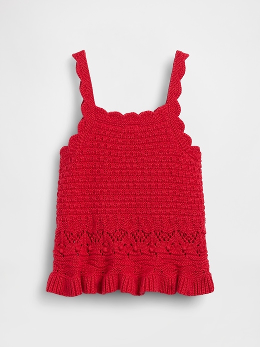 Image number 3 showing, Baby & Toddler Crochet Scalloped Tank Top