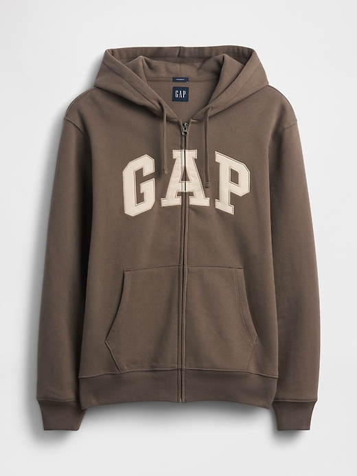 L'image numéro 5 présente Veste à capuchon avec logo incurvé VintageDoux pour Adulte