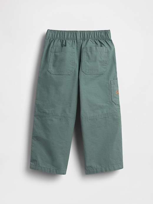 L'image numéro 3 présente Pantalon ballon coupe menuisier à taille extensible et à double épaisseur aux genoux pour Tout-petit