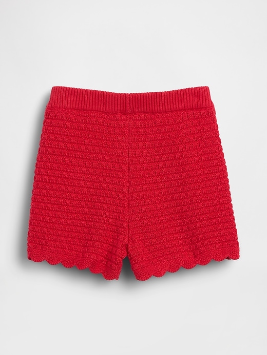 Image number 3 showing, Baby & Toddler Crochet Scalloped Pull-On Shorts