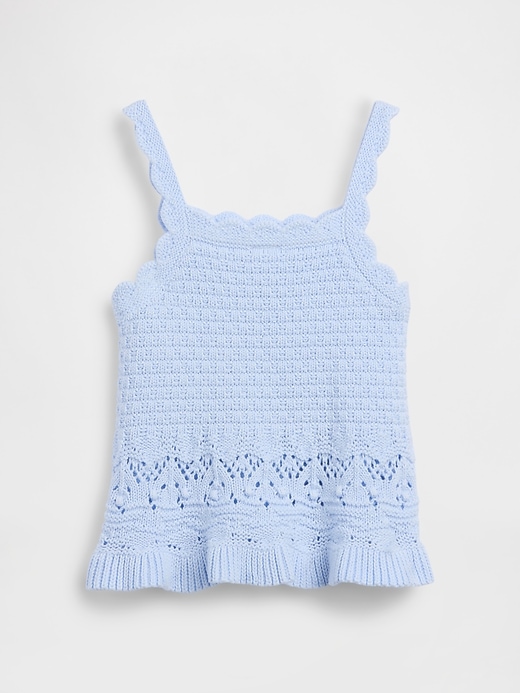 Image number 3 showing, Baby & Toddler Crochet Scalloped Tank Top