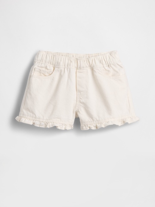Image number 2 showing, Baby & Toddler Denim Stride Pull-On Ruffle Shorts