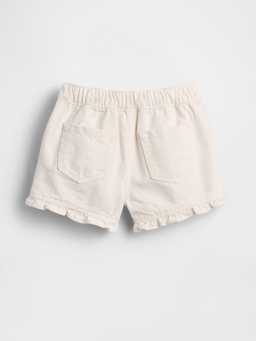 Image number 3 showing, Baby & Toddler Denim Stride Pull-On Ruffle Shorts