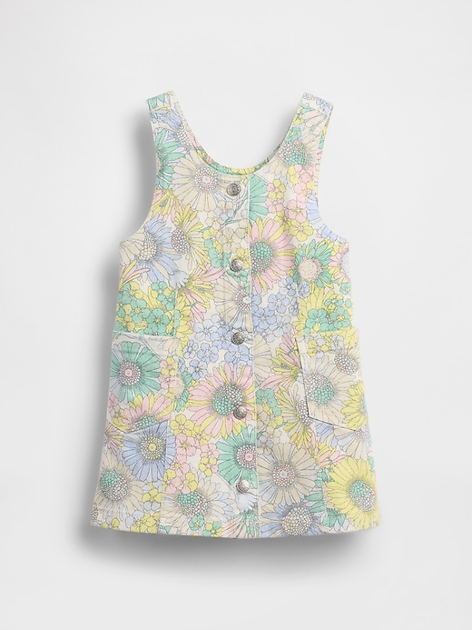 Image number 2 showing, Baby & Toddler Floral Denim Jumper Dress