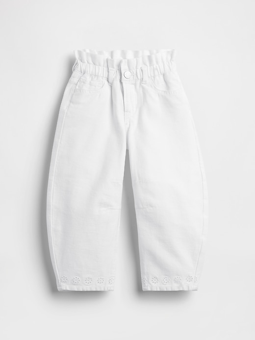 Image number 2 showing, Baby & Toddler Eyelet-Hem Horseshoe Jeans