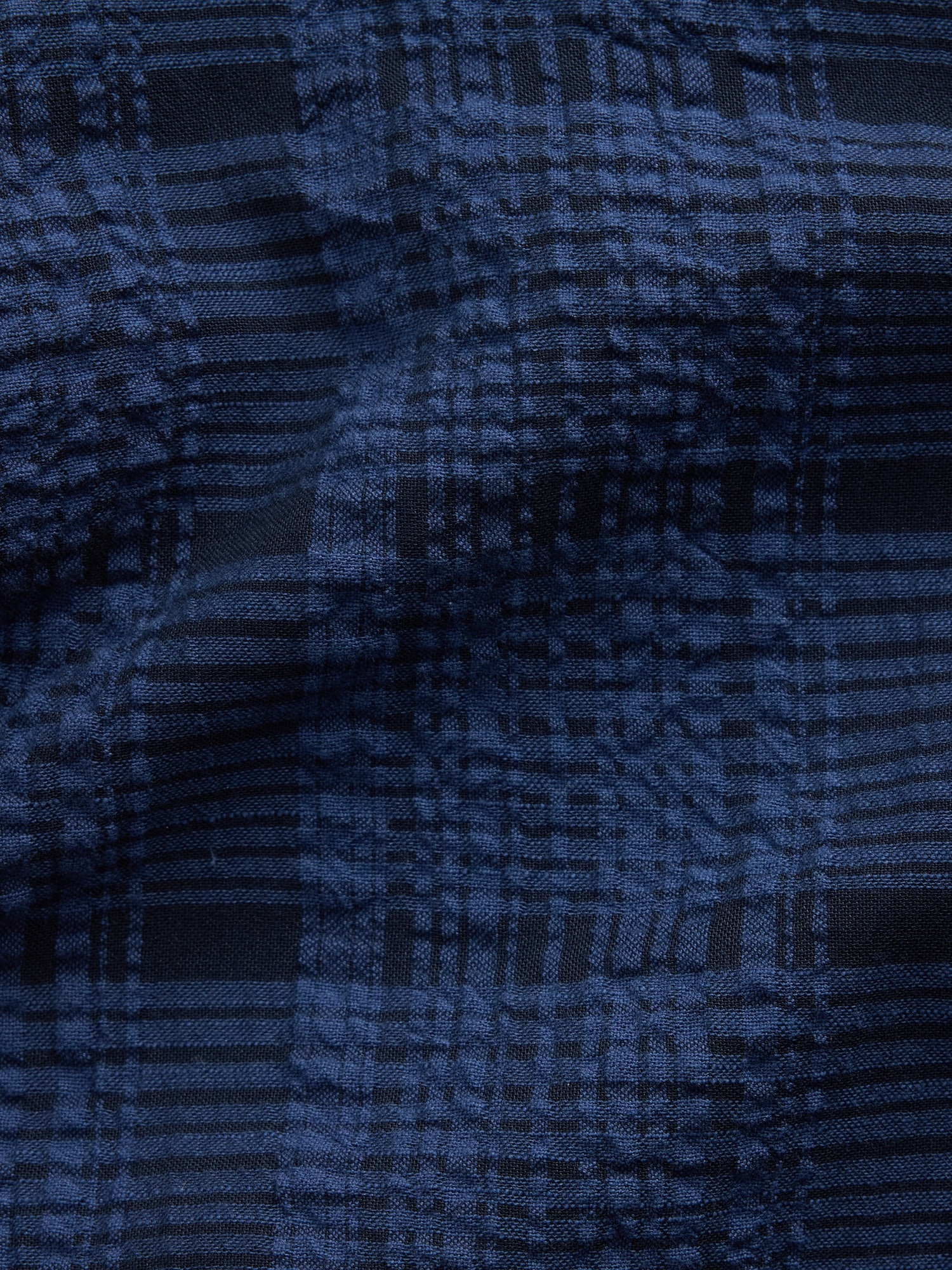 Relaxed Straight-Hem Seersucker Shirt