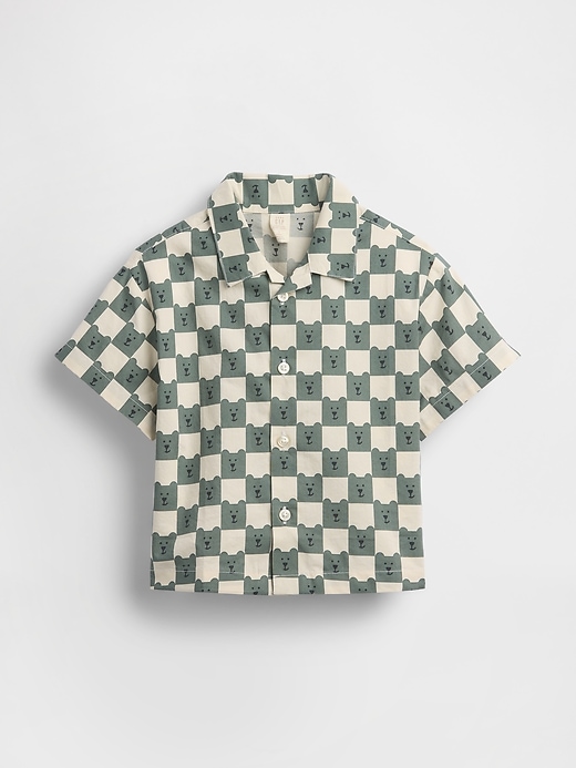 Image number 2 showing, Baby & Toddler Organic Cotton Poplin Print Shirt