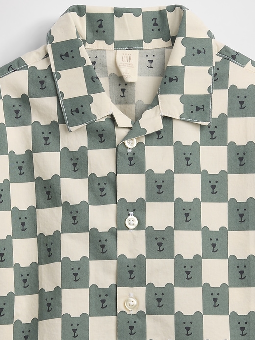 Image number 4 showing, Baby & Toddler Organic Cotton Poplin Print Shirt