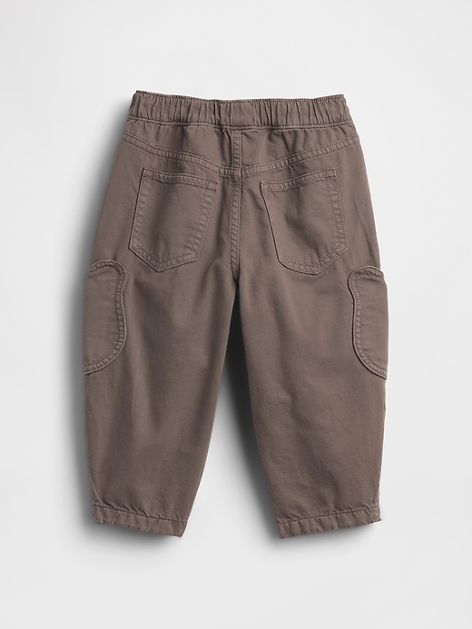 L'image numéro 4 présente Jean coupe baril à poche en forme d’ourson à taille extensible pour Bébé et Tout-petit