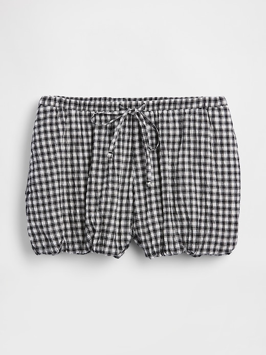 L'image numéro 5 présente Short bouffant confort à motif guingan