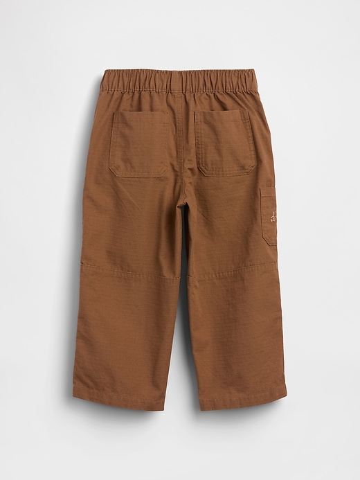 L'image numéro 3 présente Pantalon ballon coupe menuisier à taille extensible et à double épaisseur aux genoux pour Tout-petit