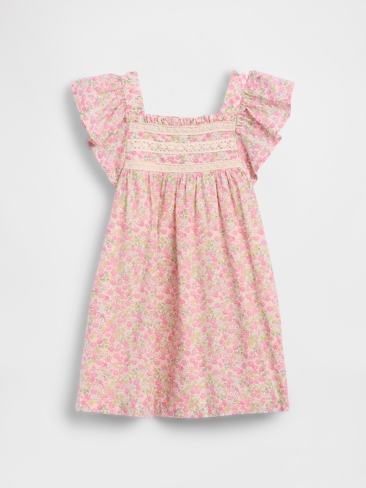 L'image numéro 2 présente Robe à manches flottantes à motif floral pour Bébé et Toute-petite