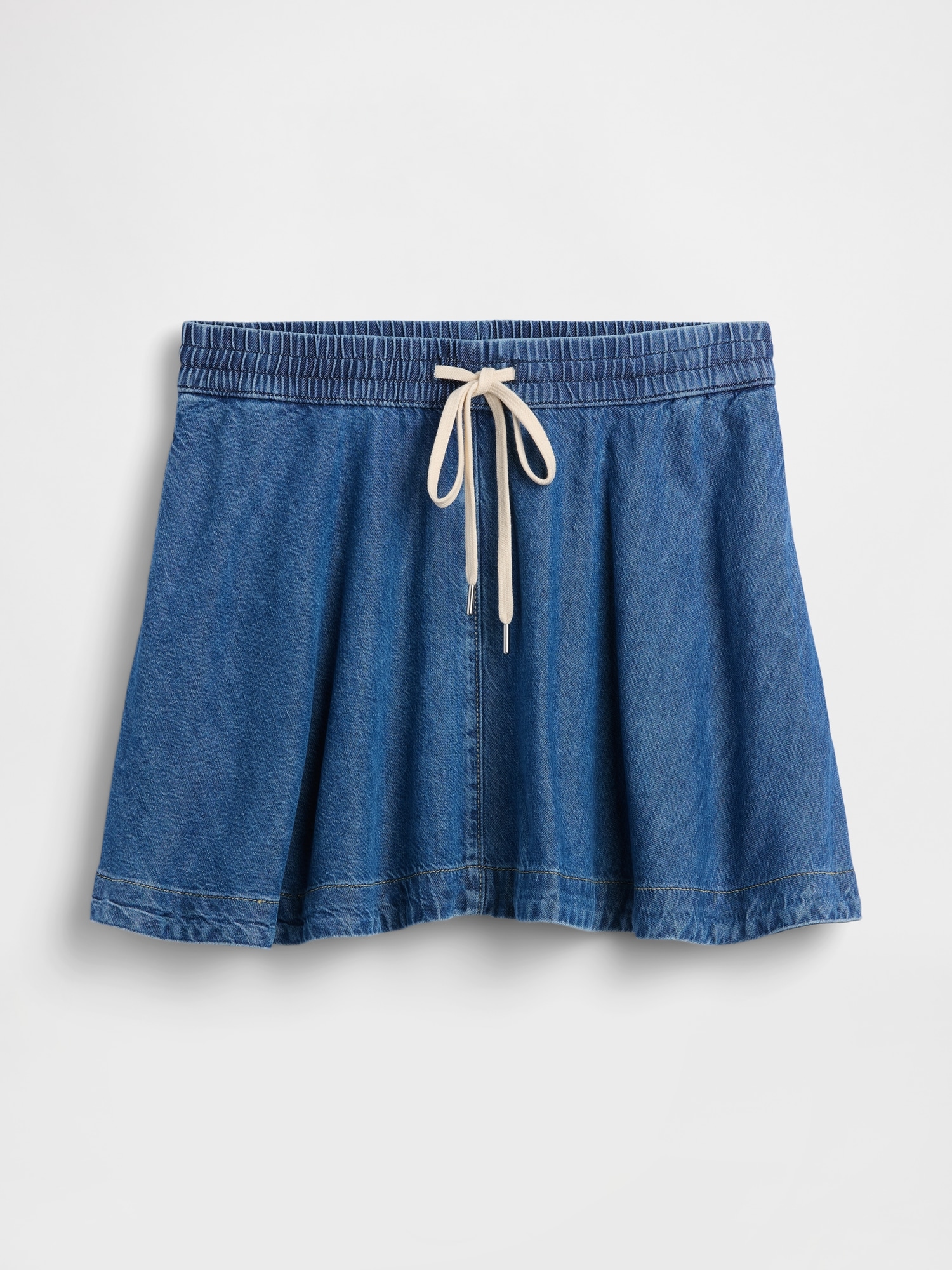 UltraSoft Denim Easy Mini Skirt