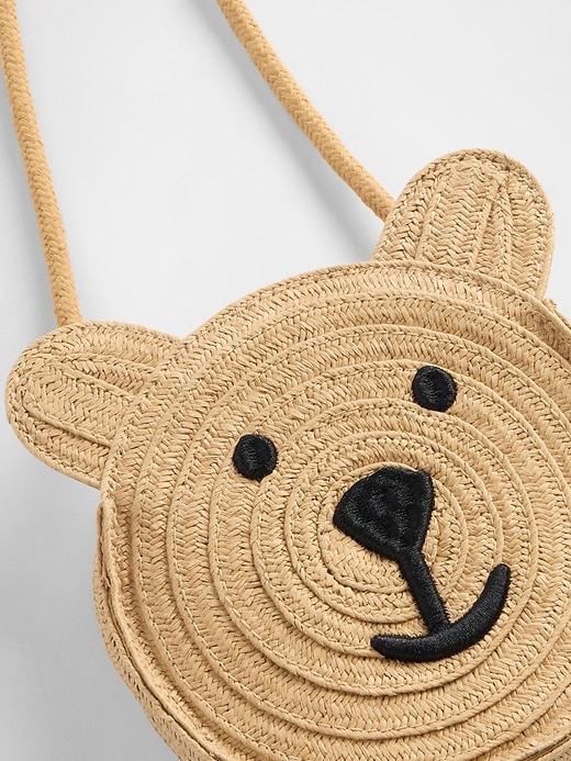 L'image numéro 3 présente Sac en paille à motif de l’ourson Brannan pour Tout-petit