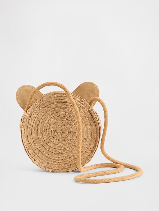 L'image numéro 2 présente Sac en paille à motif de l’ourson Brannan pour Tout-petit