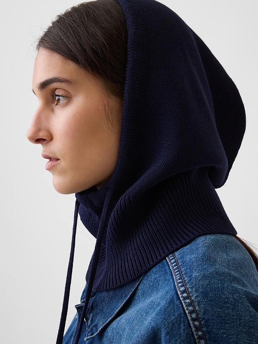 L'image numéro 1 présente Capuchon à cordon de serrage 100 % coton