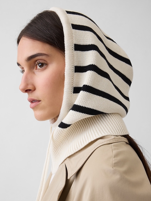 Image number 1 showing, 100% Cotton Drawcord Hood