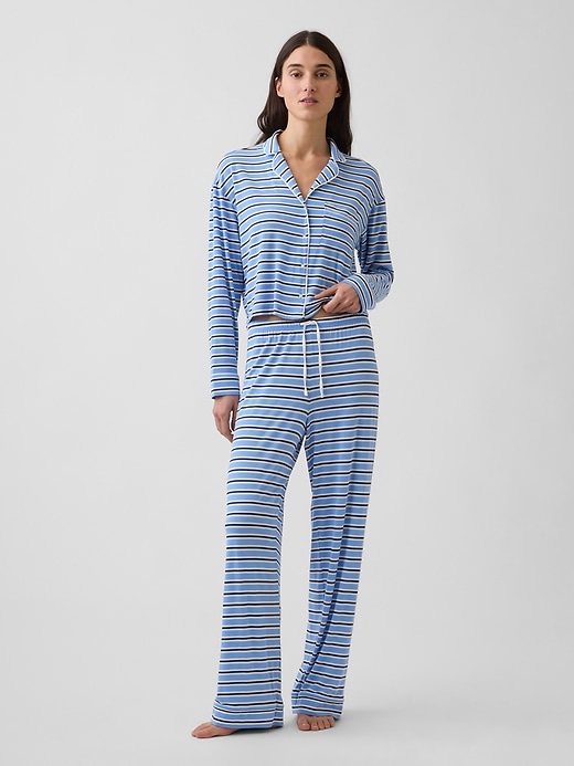 Image number 2 showing, Softest Modal Crop PJ Top