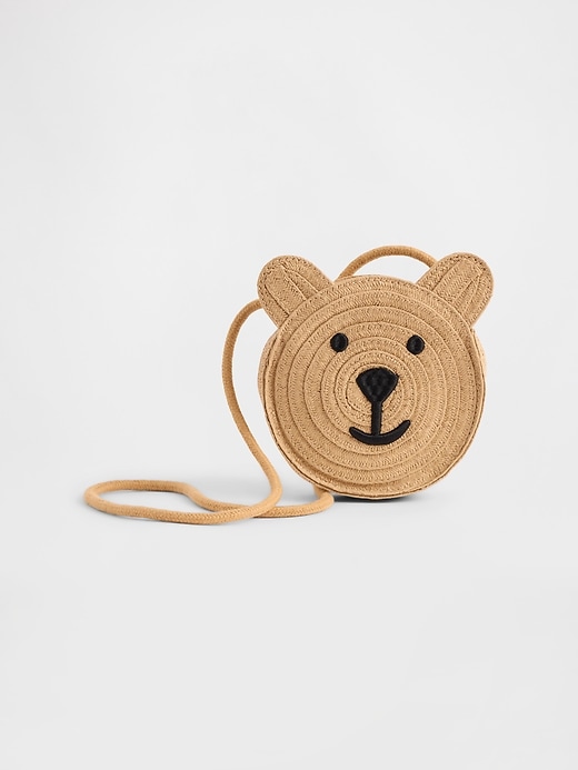 L'image numéro 1 présente Sac en paille à motif de l’ourson Brannan pour Tout-petit