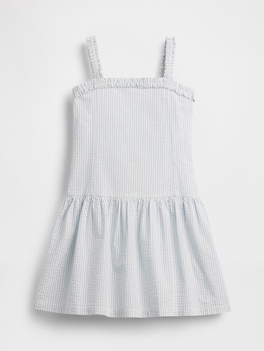 L'image numéro 2 présente Robe à taille tombante en denim pour Enfant