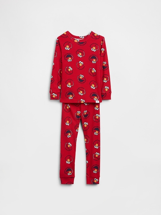 Image number 1 showing, Baby & Toddler Sesame Street Organic Brushed Cotton Elmo PJ Set
