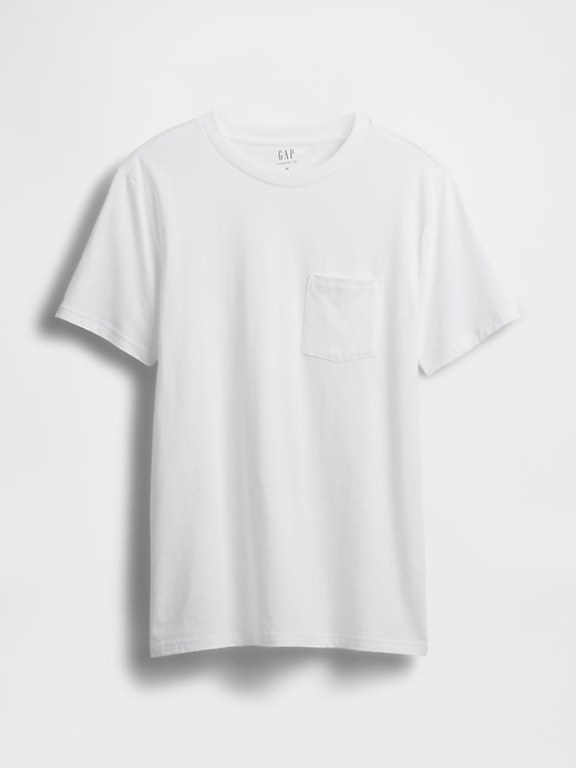 L'image numéro 5 présente T-shirt à poche en coton biologique pour Adulte