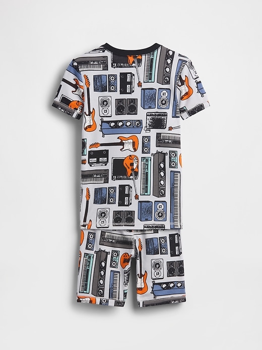 Image number 2 showing, Kids Organic Brushed Cotton Music PJ Short Set