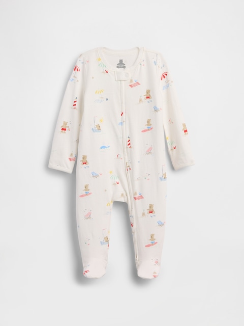 UNE-PIÈCE EN COTON BIOLOGIQUE PREMIERS ESSENTIELS POUR BÉBÉ